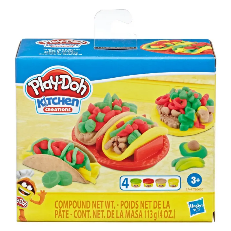 Play-Doh Kitchen Creations - Tacos - HAS-E7447 - Hasbro - Sable et pâtes à modeler - Le Nuage de Charlotte