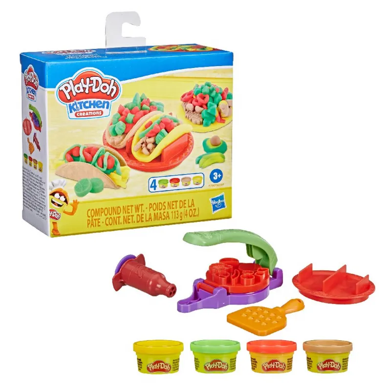 Play-Doh Kitchen Creations - Tacos - HAS-E7447 - Hasbro - Sable et pâtes à modeler - Le Nuage de Charlotte