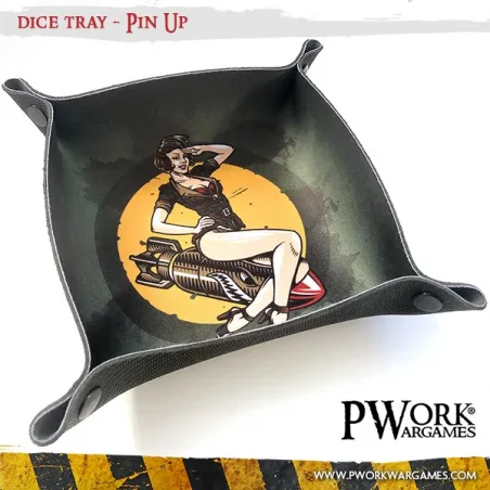 Dice Tray - Pin Up - PWW-DT00500N - PWork Wargames - Dices, bags and other accessories - Le Nuage de Charlotte