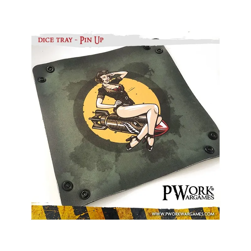 Dice Tray - Pin Up - PWW-DT00500N - PWork Wargames - Dices, bags and other accessories - Le Nuage de Charlotte