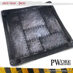 Piste à dés - Iron - PWW-DT00300N - PWork Wargames - Dés, sacs et autres accessoires - Le Nuage de Charlotte