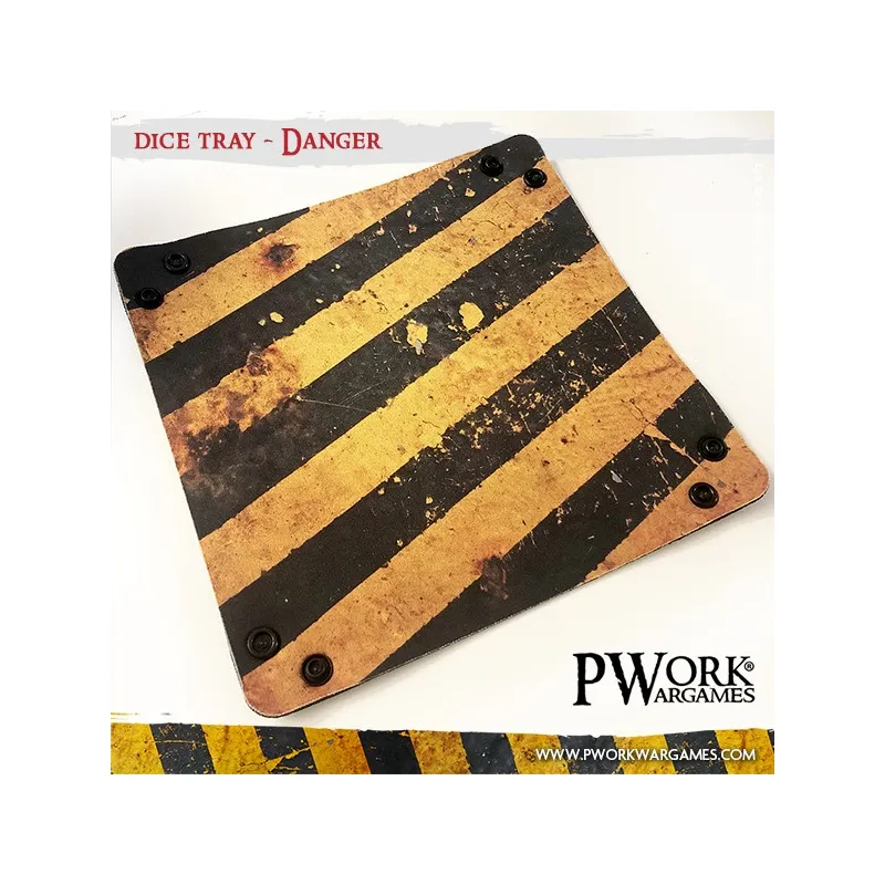 Piste à dés - Danger - PWW-DT00100N - PWork Wargames - Dés, sacs et autres accessoires - Le Nuage de Charlotte