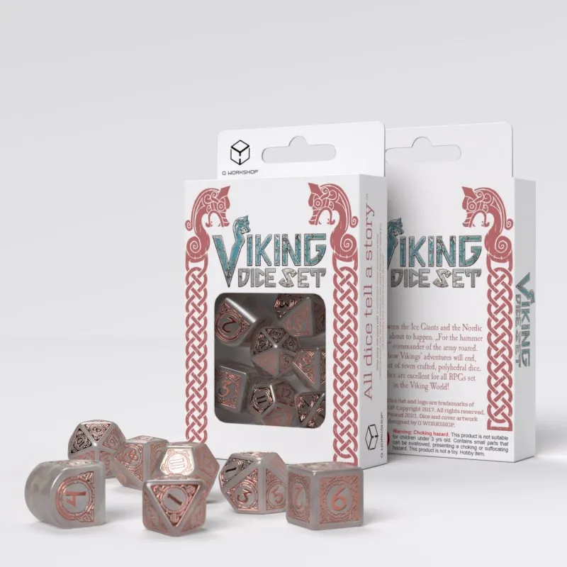 Viking Dice Set - Niflheim [7 dices] - QWO-RVIK05 - Q Workshop - Dices, bags and other accessories - Le Nuage de Charlotte