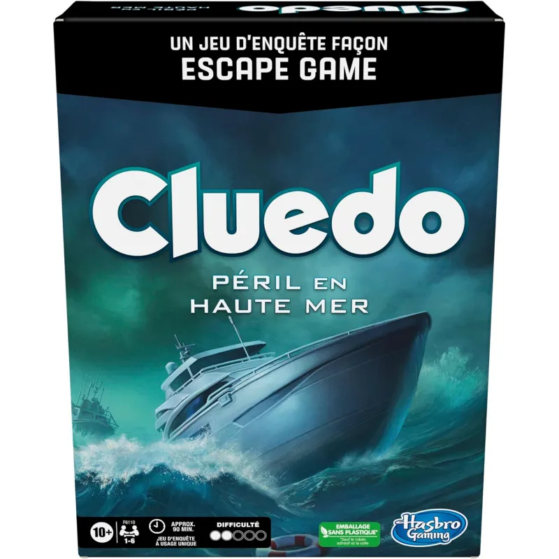 Cluedo Péril en haute mer - HAS-F6110 - Hasbro - Jeux de société - Le Nuage de Charlotte