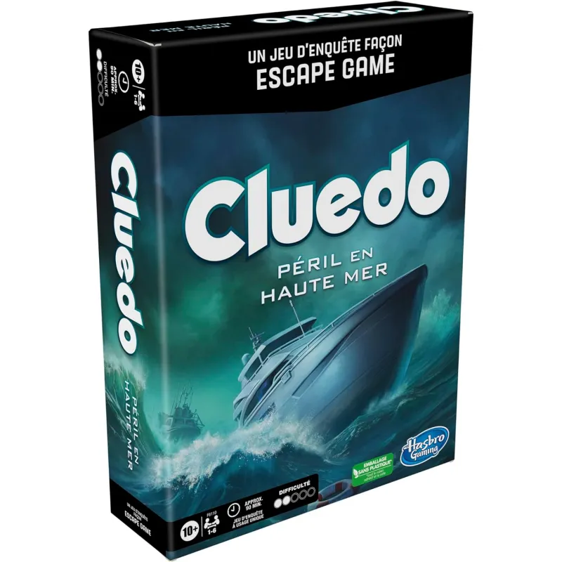 Cluedo Péril en haute mer - HAS-F6110 - Hasbro - Jeux de société - Le Nuage de Charlotte