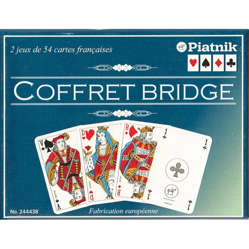 Coffret Bridge Français - PIAT-2444 - Piatnik - Jeux de cartes - Le Nuage de Charlotte