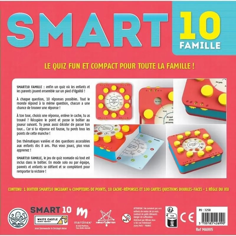 Smart10 Famille - WILS-MA005 - Wilson Jeux - Jeux de société - Le Nuage de Charlotte