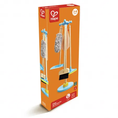 Clean Up Broom Stand - HAP-E3055 - Hape - Cleaning - Le Nuage de Charlotte