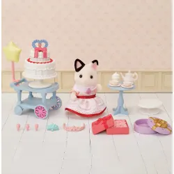 Sylvanian Families - La fille Chat Bicolore et son goûter d’anniversaire - EPO-5646 - Epoch - Sylvanian Families - Le Nuage d...