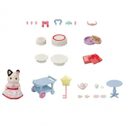 Sylvanian Families - Party Time Playset - Tuxedo Cat Girl - EPO-5646 - Epoch - Sylvanian Families - Le Nuage de Charlotte