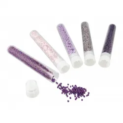 Be Teens - Purple Bead Tubes - BUK-PE008 - Buki - Creative boxes - Le Nuage de Charlotte