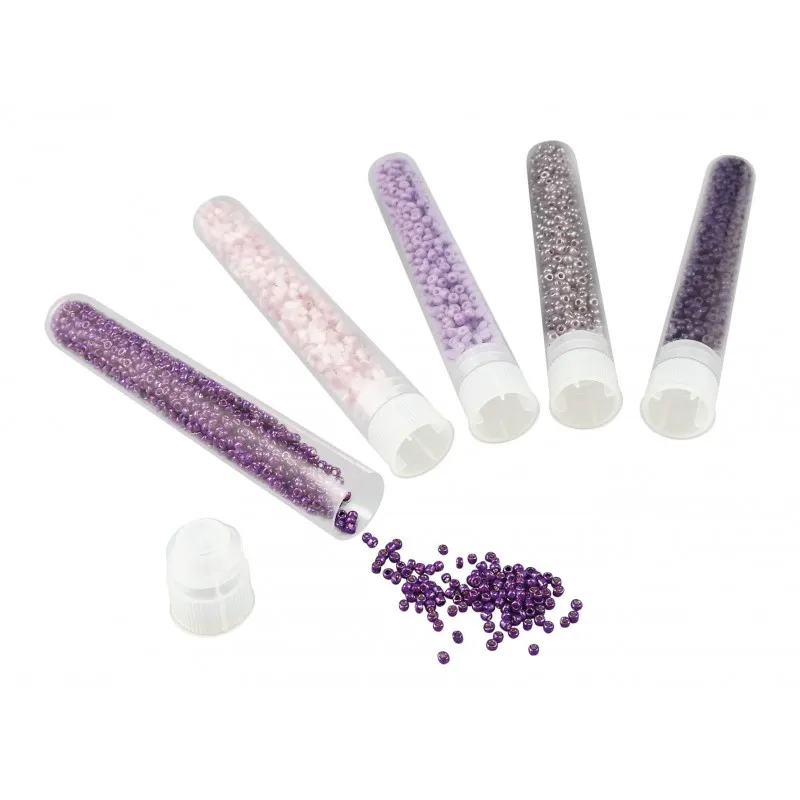 Be Teens - Tubes de perles violettes - BUK-PE008 - Buki - Boîtes créative - Le Nuage de Charlotte