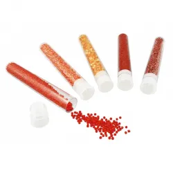 Be Teens - Tubes red beads - BUK-PE004 - Buki - Creative boxes - Le Nuage de Charlotte