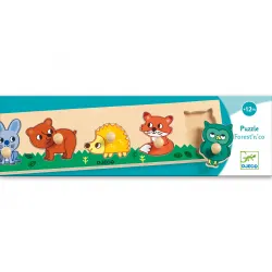 Forest'n'co - DJE-DJ01119 - DJECO - Puzzles en bois - Le Nuage de Charlotte