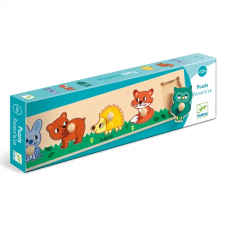 Forest'n'co - DJE-DJ01119 - DJECO - Puzzles en bois - Le Nuage de Charlotte