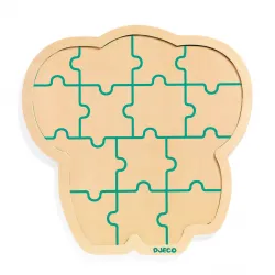 Puzzlo Elephant [14] - DJE-DJ01823 - DJECO - Puzzles en bois - Le Nuage de Charlotte