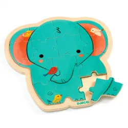 Puzzlo Elephant [14] - DJE-DJ01823 - DJECO - Wooden Puzzles - Le Nuage de Charlotte