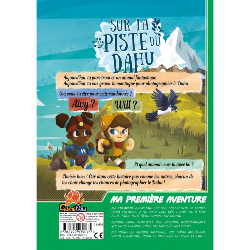 Ma Première Aventure - Sur la Piste du Dahu - GAM-GAM040DA - GameFlow - Activity Books - Le Nuage de Charlotte