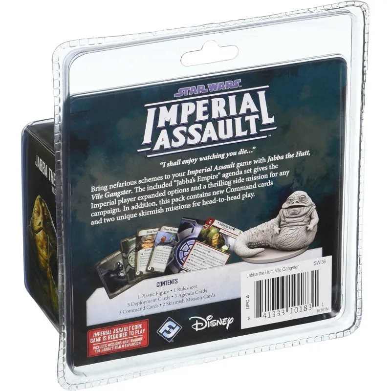 Star Wars : Assault sur l'Empire - Villain Pack Jabba le Hutt - FFG-FFSWI36 - Fantasy Flight Games - Star Wars - Assaut sur l...