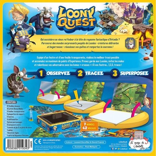 Loony Quest - LIB-930076FRNL - Libellud - Jeux de société - Le Nuage de Charlotte