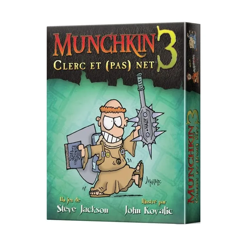 Munchkin 3 - Clerc et (pas) net (Extension) - EDG-ESMUN03FR - Edge - Jeux de société - Le Nuage de Charlotte