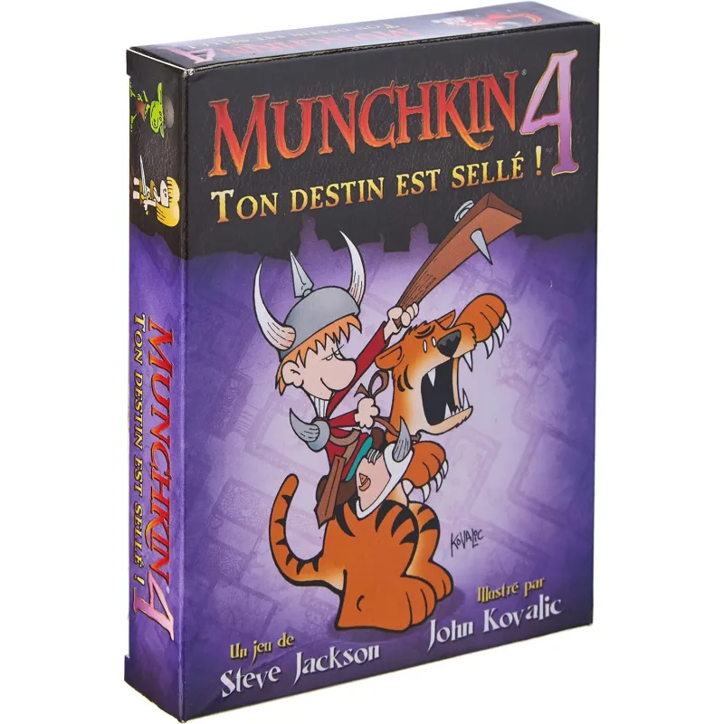 Munchkin 4 - Ton Destin est Sellé! (Extension) - EDG-ESMUN04FR - Edge - Jeux de société - Le Nuage de Charlotte