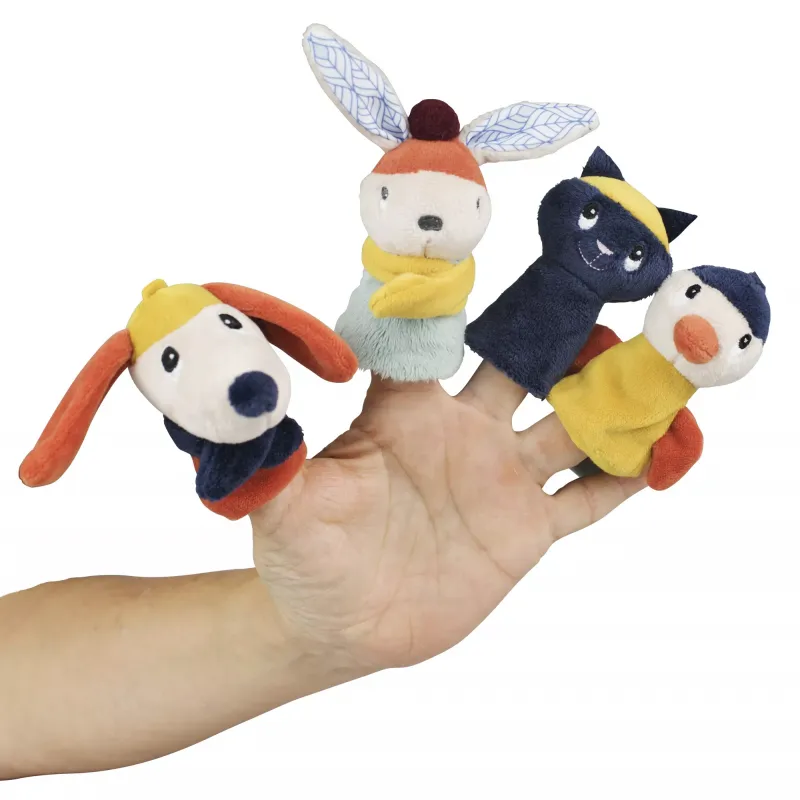 (M) Finger Puppets Gabin Lapin - EBU-E90033 - ebulobo - Fingerpuppets - Le Nuage de Charlotte