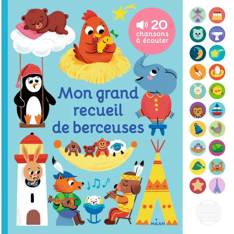 Mon grand recueil de berceuses - MILA-9782408019037 - Milan - Preschool - Le Nuage de Charlotte