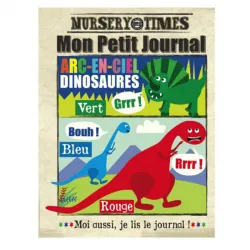 Mon Petit Journal - Arc-en-ciel Dinosaures - CRIN-3760262412306 - Jo and Nic's Crinkly Cloth Books - Jouets d'activité - Le N...