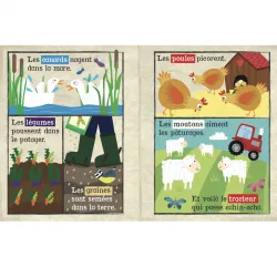 Mon Petit Journal - Animaux de la ferme - CRIN-3760262412313 - Jo and Nic's Crinkly Cloth Books - Jouets d'activité - Le Nuag...