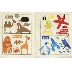 Mon Petit Journal - Les Couleurs des Animaux - CRIN-3760262412290 - Jo and Nic's Crinkly Cloth Books - Jouets d'activité - Le...