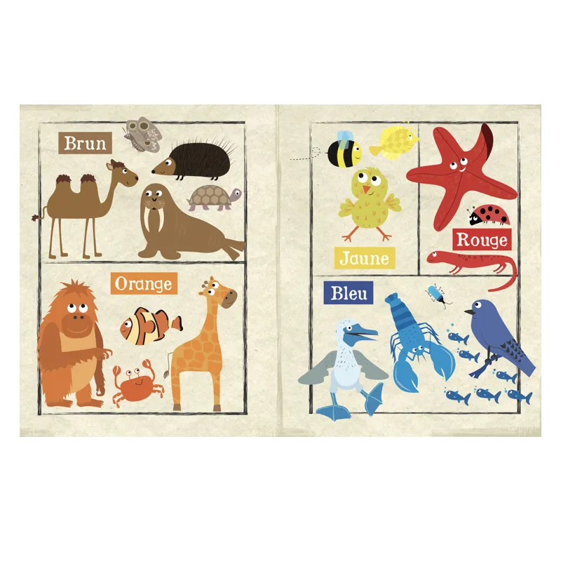 Mon Petit Journal - Les Couleurs des Animaux - CRIN-3760262412290 - Jo and Nic's Crinkly Cloth Books - Jouets d'activité - Le...