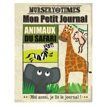 Mon Petit Journal - Animaux du Safari - CRIN-3760262412337 - Jo and Nic's Crinkly Cloth Books - Jouets d'activité - Le Nuage ...