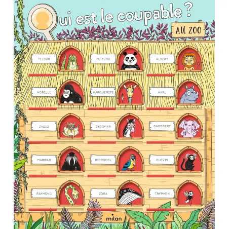 Qui est le coupable au zoo ? - MILA-9782408003968 - Milan - Livres d'Activités - Le Nuage de Charlotte