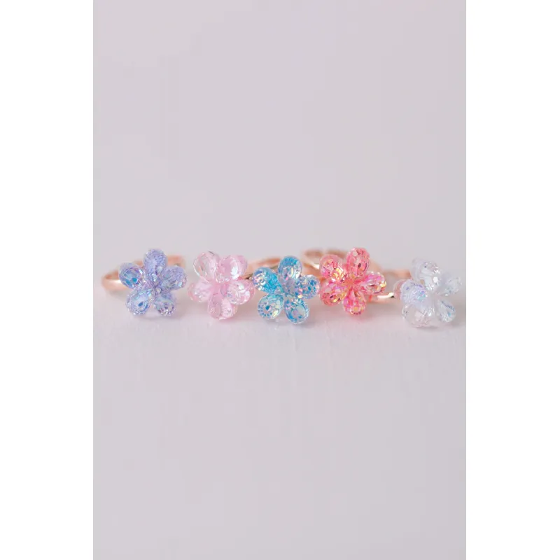 Boutique Shimmer Flower Rings - GPR-90202 - Great Pretenders - Jewelry - Le Nuage de Charlotte