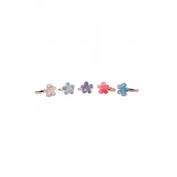 Bagues Boutique Shimmer Flower, 5 Pcs - GPR-90202 - Great Pretenders - Bijoux - Le Nuage de Charlotte