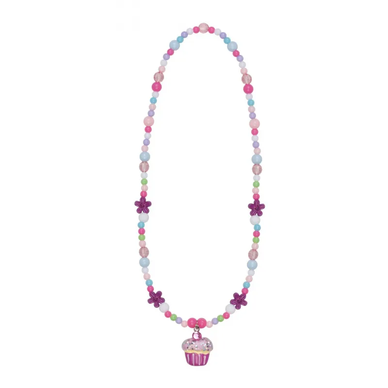 Cutie Cupcake Crunch Necklace - pink - GPR-86006 - Great Pretenders - Jewelry - Le Nuage de Charlotte