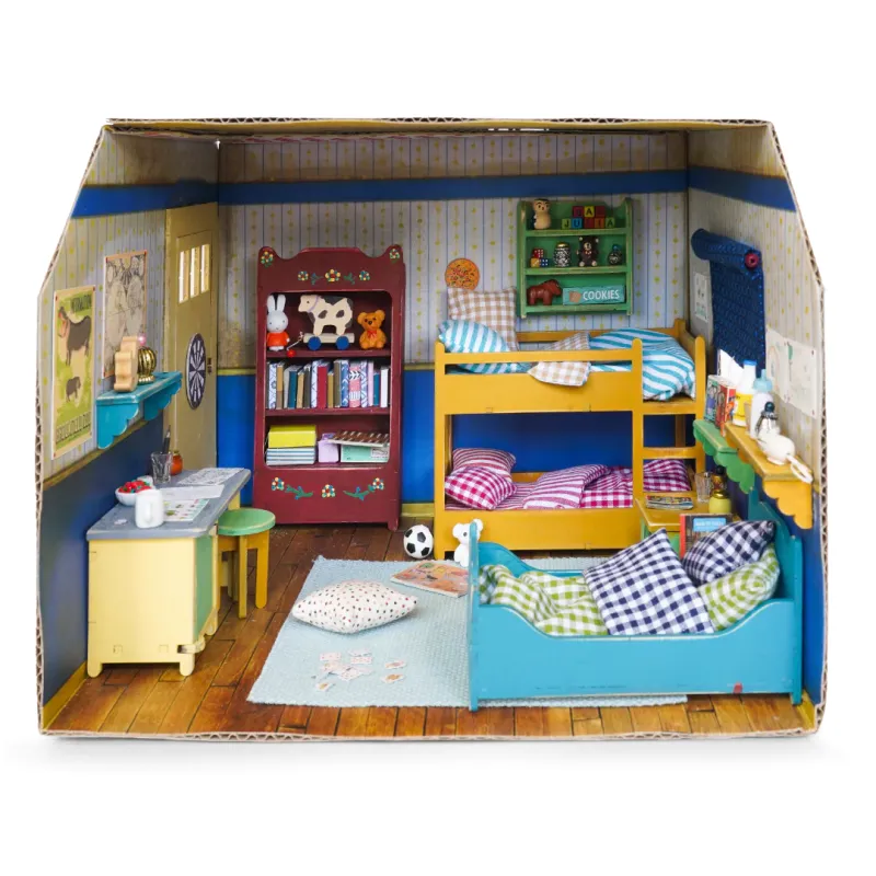 Sam & Julia - Cardboard room - Kid's Bedroom - TMM-MH20039 - The Mouse Mansion Company - Sam & Julia - Le Nuage de Charlotte