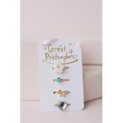 Sassy Rings, 4 Pcs - GPR-90201 - Great Pretenders - Jewelry - Le Nuage de Charlotte