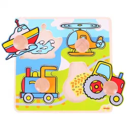 Puzzle en bois - Les transports - BIG-BJ519 - Bigjigs - Puzzles en bois - Le Nuage de Charlotte