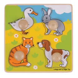 Puzzle en bois - Animaux - BIG-BJ224 - Bigjigs - Puzzles en bois - Le Nuage de Charlotte