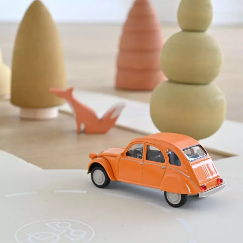 Citroën 2CV 6 Club 1979 Orange Mandarine Jet-car 1/43 - NRV-150511 - Norev - Cars, Trucks, etc. - Le Nuage de Charlotte