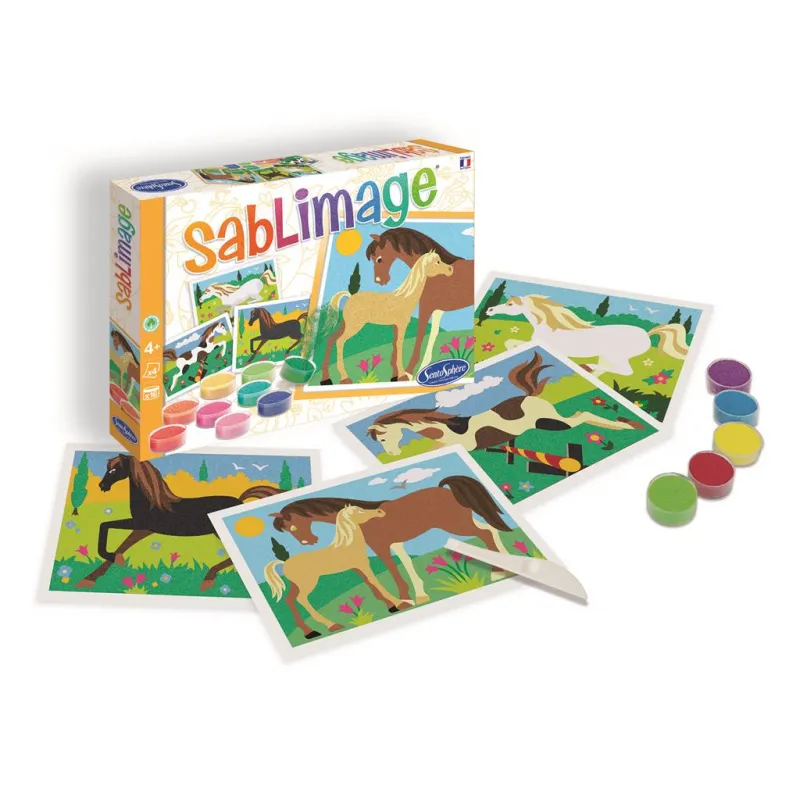 Sablimage Concept'Box - Horses - STS-887 - SentoSphère - Glitter boards - Le Nuage de Charlotte