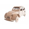 Tin Snail Car (natural) - assembled - - LEO-L22041-B - Leolandia - Maquettes en carton - Le Nuage de Charlotte