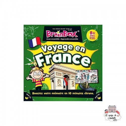 BrainBox - Voyage en France - GBG-301386 - Green Board Games - Jeux de société - Le Nuage de Charlotte