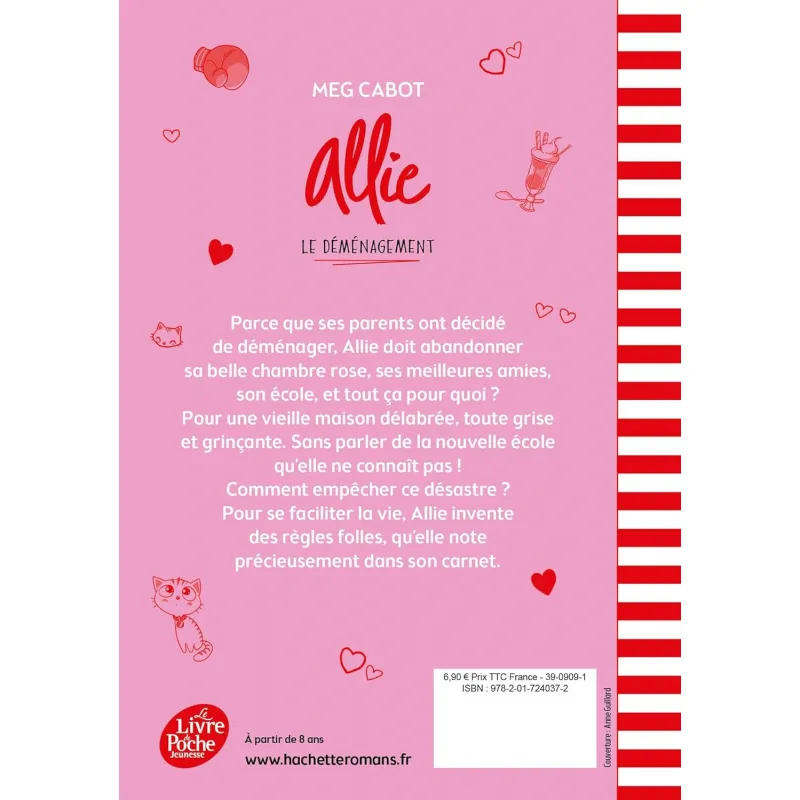 Allie - Tome 1 - Le déménagement - HACH-9782017240372 - Hachette - Novels and Become the Hero - Le Nuage de Charlotte