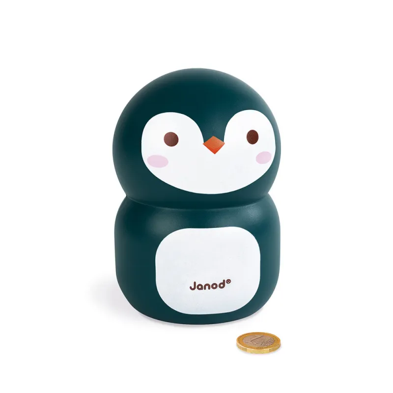 Penguin Moneybox - JAN-J04650 - Janod - Money Box and wallet - Le Nuage de Charlotte