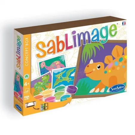 Sablimage Concept'Box - Dinosaures - STS-895 - SentoSphère - Tableaux à pailleter - Le Nuage de Charlotte