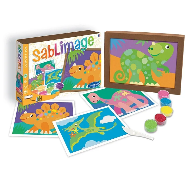 Sablimage Concept'Box - Dinosaurs - STS-895 - SentoSphère - Glitter boards - Le Nuage de Charlotte