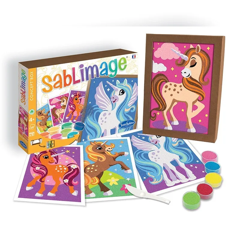 Sablimage Concept'Box - Unicorns - STS-8812 - SentoSphère - Glitter boards - Le Nuage de Charlotte